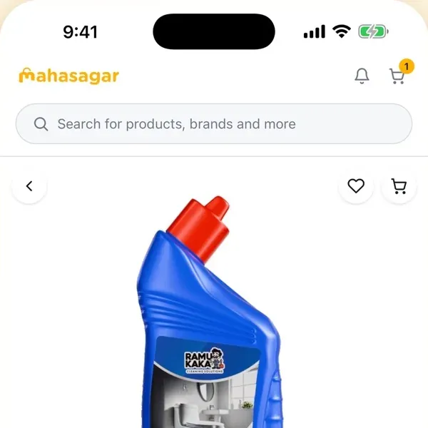 Mahasagar app में रामू काका टॉयलेट क्लीनर का पन्ना