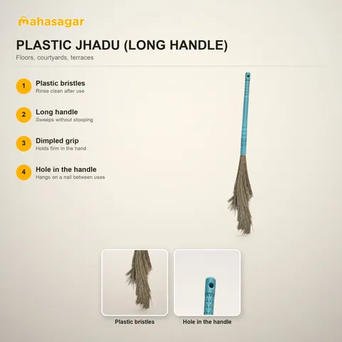 Plastic Jhadu (Long Handle) — Photo 5 of 5